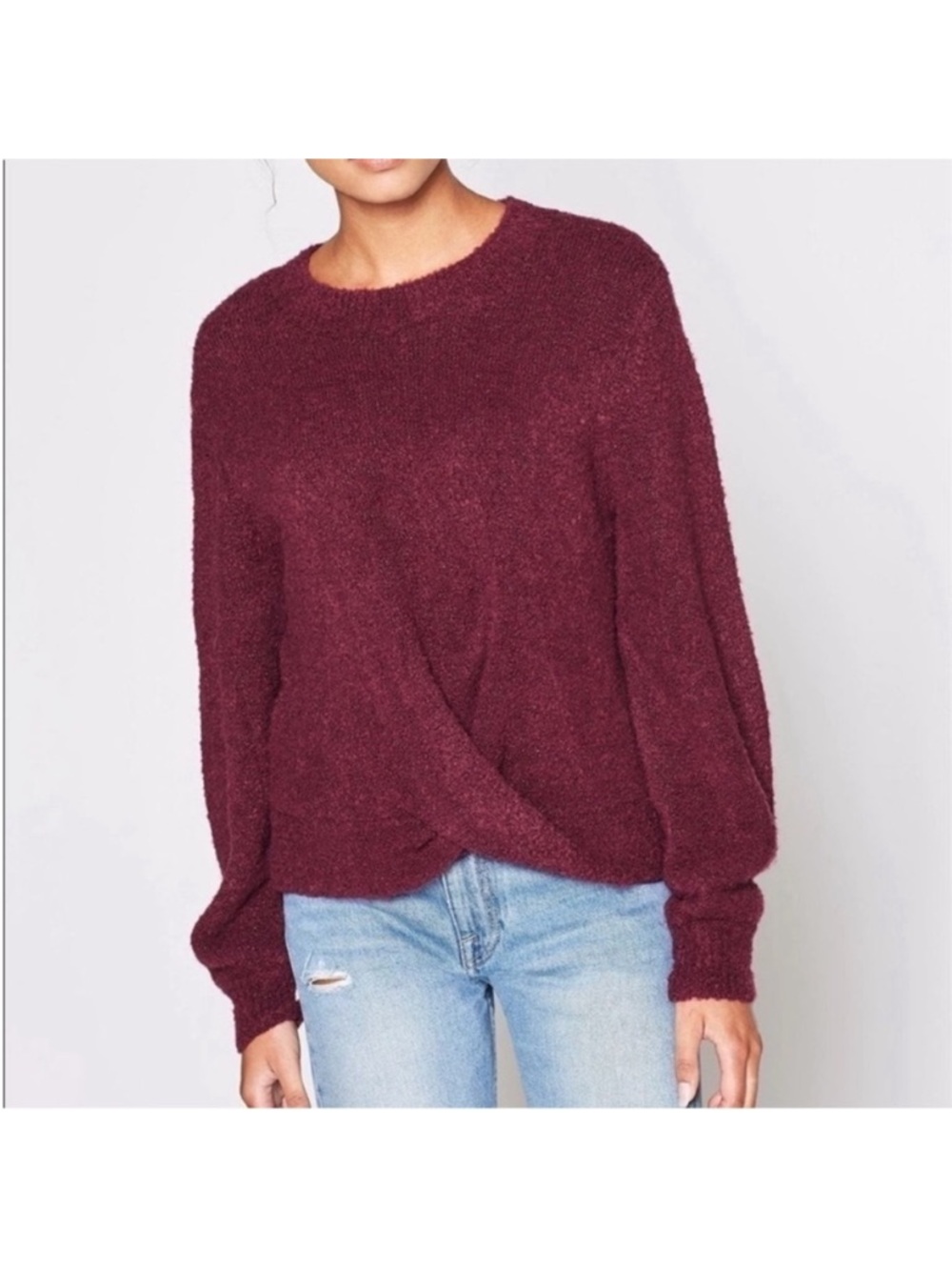 Joie Stavan Wool Alpaca Fuzzy Plum Sweater. XS. NWT. $278!